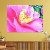 Leinwand - Wrapped - Vollblut Dunkelrosa Kamelie (Insitu (Wohnzimmer))