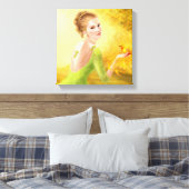 Leinwand Wunderschöne Romantikerin und Fantasiegol (Insitu (Schlafzimmer))