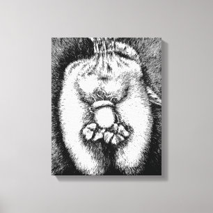 Leinwand Zeichne Art Acorn Lucky Clover Body Bag