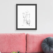 Leinwand zeichnend Böses im Sonnenuntergang (Insitu (Wohnzimmer))