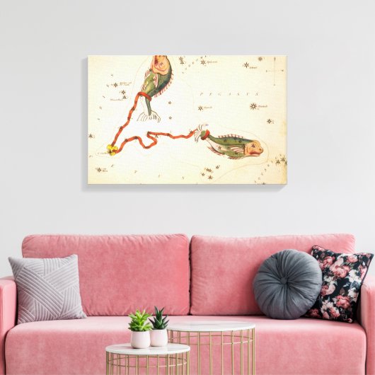 Leinwand "Zodiac Sign: Pisces" (Insitu (Wohnzimmer))