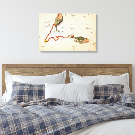 Leinwand "Zodiac Sign: Pisces" (Insitu (Schlafzimmer))