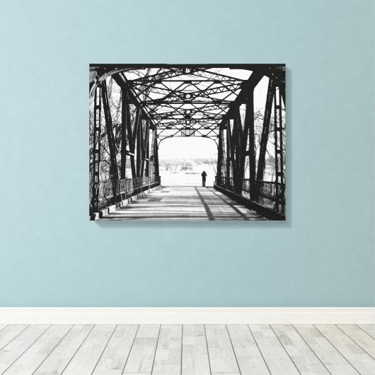 Leinwand zu Fuß (Insitu (Holzboden))