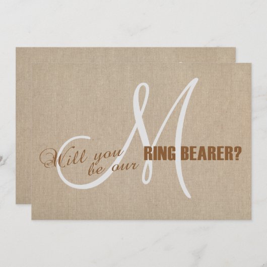 Leinwand zum Hochzeitsring Einladung (Vorne/Hinten)