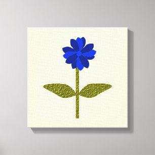 Leinwandbild Daisy Ocean Blue Leinwanddruck