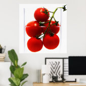 Leinwandbild Tomaten im Glas Abstrakt Stillleben Poster (Heimbüro)