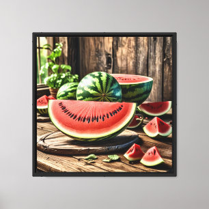 Leinwanddruck 40,6cm x 40,6cm Wassermelone