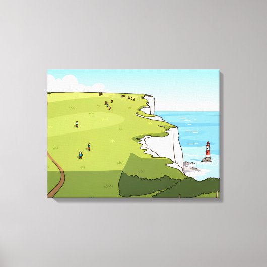 Leinwanddruck Beachy Head Blick (Vorderseite)