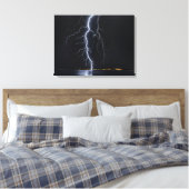 Leinwanddruck Blitz auf Stretchleinwand (Insitu (Schlafzimmer))