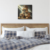 Leinwanddruck (Bücher auf dem Dachboden) (Insitu (Schlafzimmer))