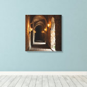 Leinwanddruck (Burgkorridor-2) (Insitu (Holzboden))