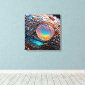 Leinwanddruck (Fire Opal-2) (Insitu (Holzboden))