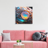 Leinwanddruck (Fire Opal-2) (Insitu (Wohnzimmer))