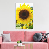 Leinwanddruck - Isolierte Sonnenblume (Insitu (Wohnzimmer))