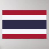 Leinwanddruck mit der Flagge Thailands Poster (Vorne)