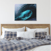 Leinwanddruck mit Meereswellen (Insitu (Schlafzimmer))