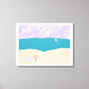 Leinwanddruck mit Stranddesign