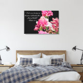 Leinwanddruck mit verwelkter Rosen-Verse (Insitu (Schlafzimmer))