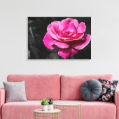 Leinwanddruck Rosa Rose Eleganz (Insitu (Wohnzimmer))