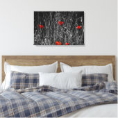 Leinwanddruck - Rote Einsamkeit Mohn (Insitu (Schlafzimmer))