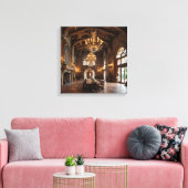 Leinwanddruck (Schloss-Speisesaal-2) (Insitu (Wohnzimmer))