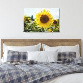 Leinwanddruck - Sonnenblume Vibranz (Insitu (Schlafzimmer))