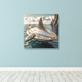 Leinwanddruck (Tauch-UFO) (Insitu (Holzboden))