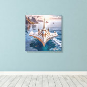 Leinwanddruck (U-Boot-UFO) (Insitu (Holzboden))