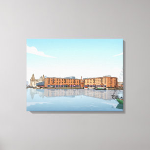 Leinwanddruck vom Liverpool Royal Albert Dock