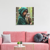 Leinwanddruck (Waldlady) (Insitu (Wohnzimmer))