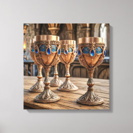 Leinwanddrucke (Goldene Kelche-5) Leinwanddruck