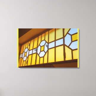 Leinwände aus hellem und geometrischem Glas Leinwanddruck