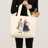 Leinwandtasche mit tautu meita UNO dels Jumbo Stoffbeutel (Vorderseite (Produkt))