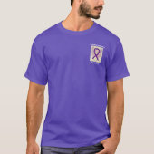 Leiomyosarcoma Awareness Ribbon Angel Custom T-Shi T-Shirt (Vorderseite)
