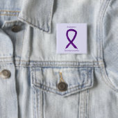 Leiomyosarcoma Lila Awarness Ribbon Custom Button (Beispiel)