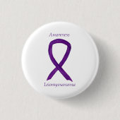 Leiomyosarcoma Lila Awarness Ribbon Custom Button (Vorderseite)