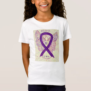 Leiomyosarcoma (LMS) Awareness Ribbon Angel Shirt