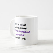 Leiomyosarkom-Krieger, großartig Kaffeetasse (Vorderseite Links)