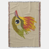 Leiothrix Bird in Rot-Billing - vereinfacht Decke (Vorderseite Vertikal)