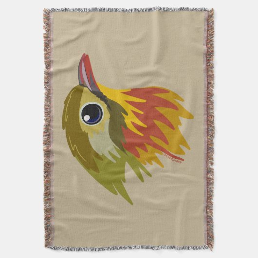 Leiothrix Bird in Rot-Billing - vereinfacht Decke (Vorderseite Vertikal)