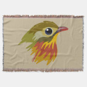 Leiothrix Bird in Rot-Billing - vereinfacht Decke (Vorderseite)