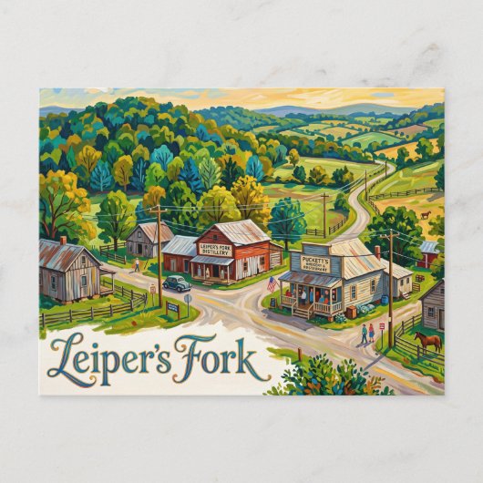 Leiper's Fork USA Postkarte (Vorderseite)