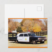 Leipers Gabelgabel, TN Police Car Herbstmalerei Postkarte (Vorne/Hinten)