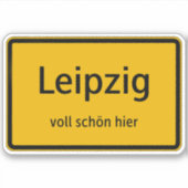 Leipzig Aufkleber Sticker Autoaufkleber (Vorderseite)