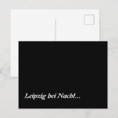 Leipzig bei Nacht Postkarte (Vorne/Hinten)