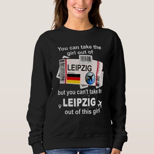 Leipzig Boarding Pass Leipzig Mädchen Leipzig Sweatshirt (Vorderseite)