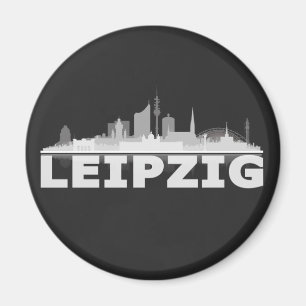 Leipzig City Skyline Magnet / kühlschrankmagnet