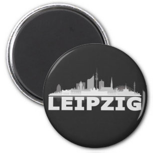 Leipzig City Skyline Magnet / kühlschrankmagnet