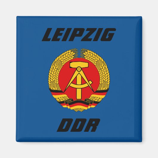 Leipzig, DDR - Deutsche Demokratische Republik Magnet (Vorne)
