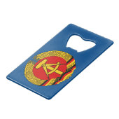 Leipzig, DDR - Ostdeutschland Geldbeutel Flaschenöffner (Vorderseite Schrägansicht)